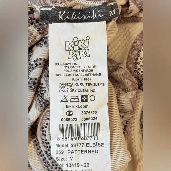 KIKIRIKI Tattoo Mesh Maxi Dress – JPG Aesthetic Size M - Picture 11 of 11